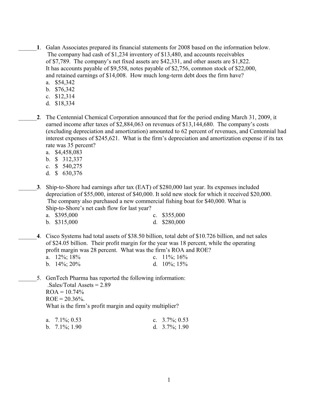 MGMT 640 Midterm Exam F 07