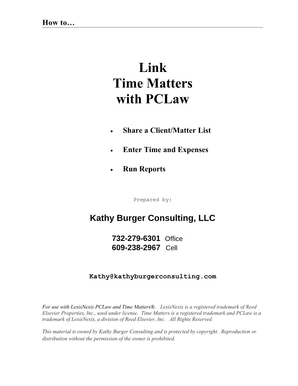 Linking Time Matter with Pclaw