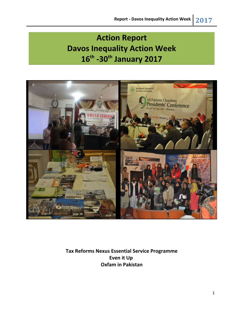 Report - Davos Inequality Action Week