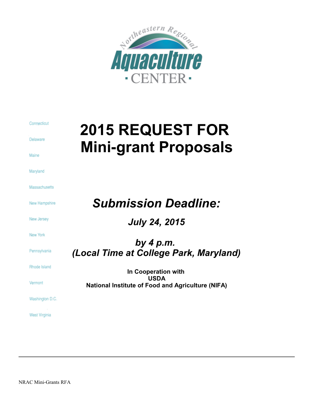 Mini-Grant Proposals