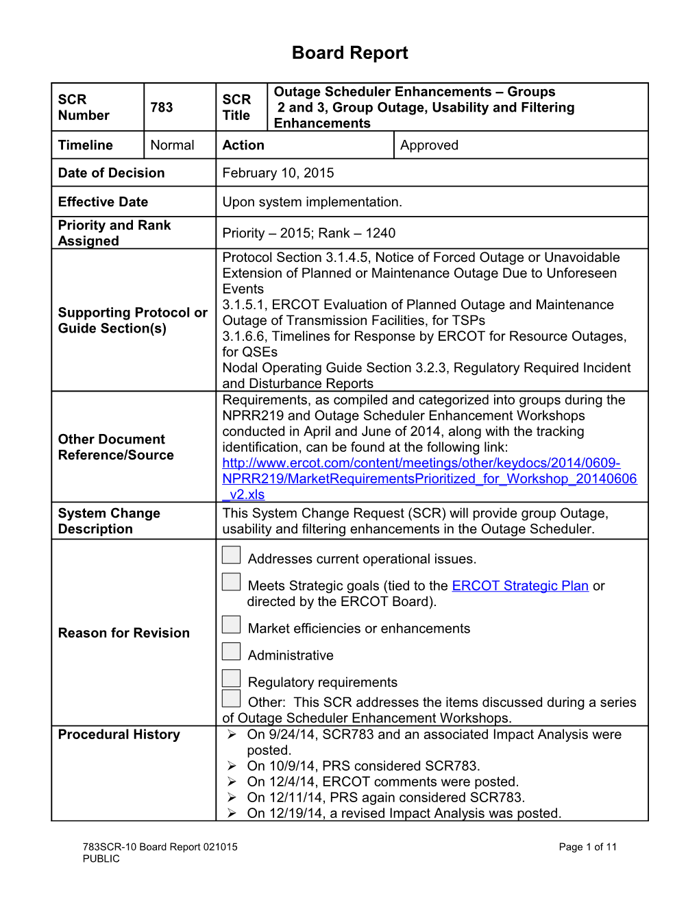 The Following Are the Proposed Modifications to SCR783