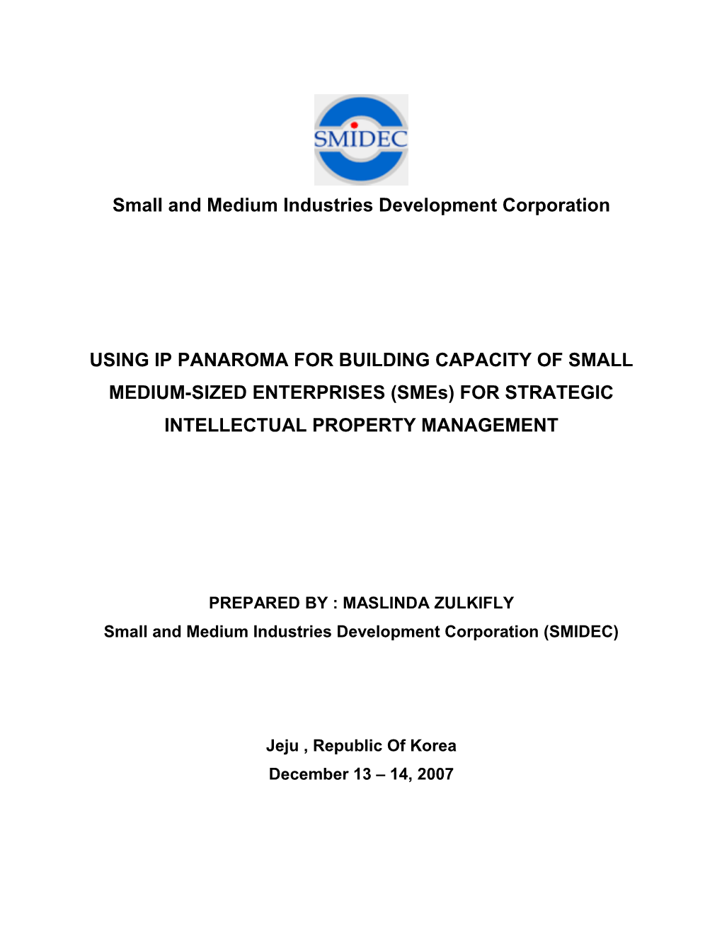Small and Medium Industries Development Corporation
