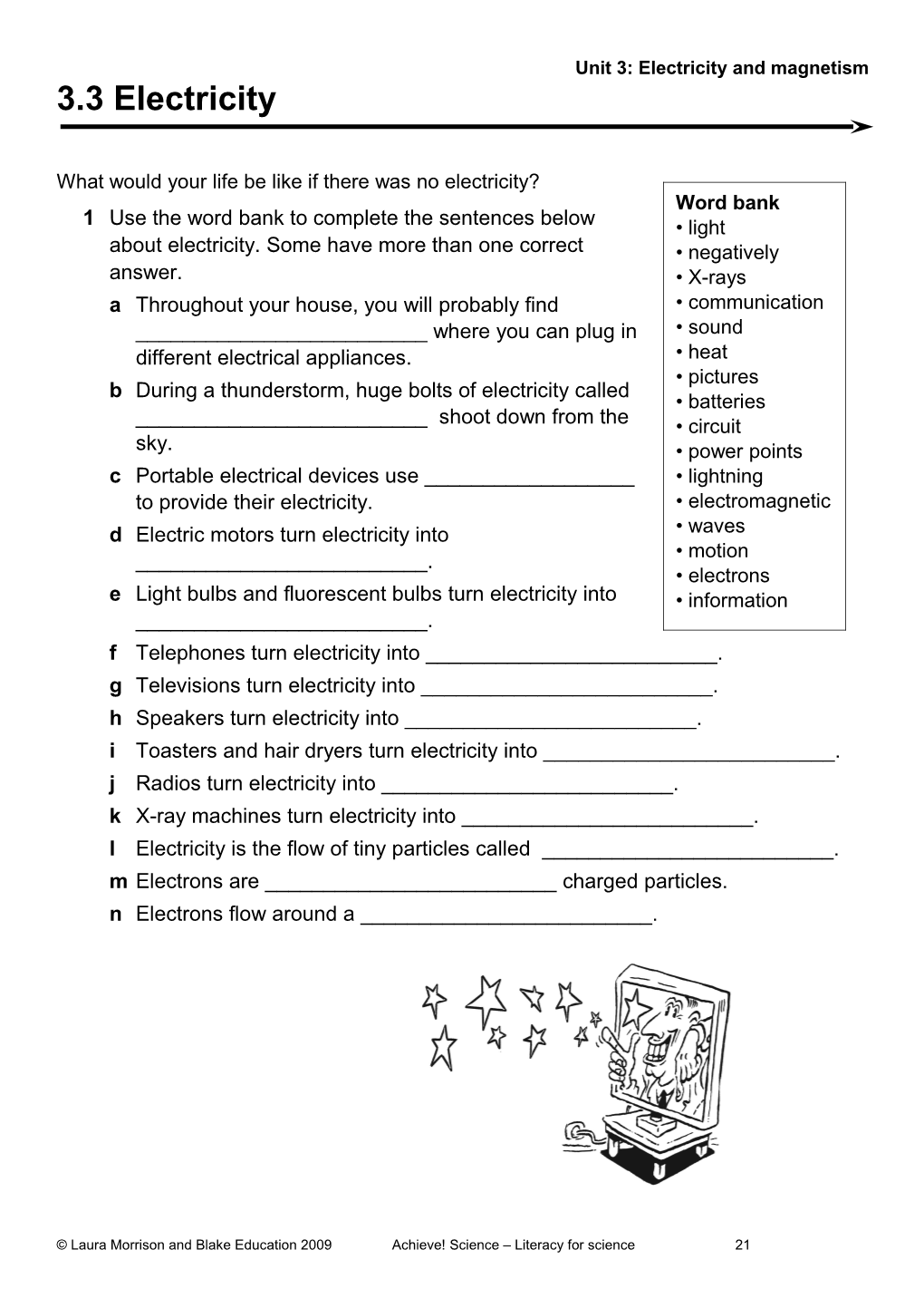 Unit 3: Electricity and Magnetism