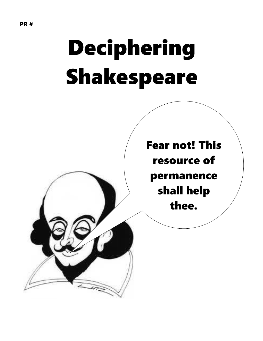 Here S a Handy List of Some of the More Common Words Shakespeare Used