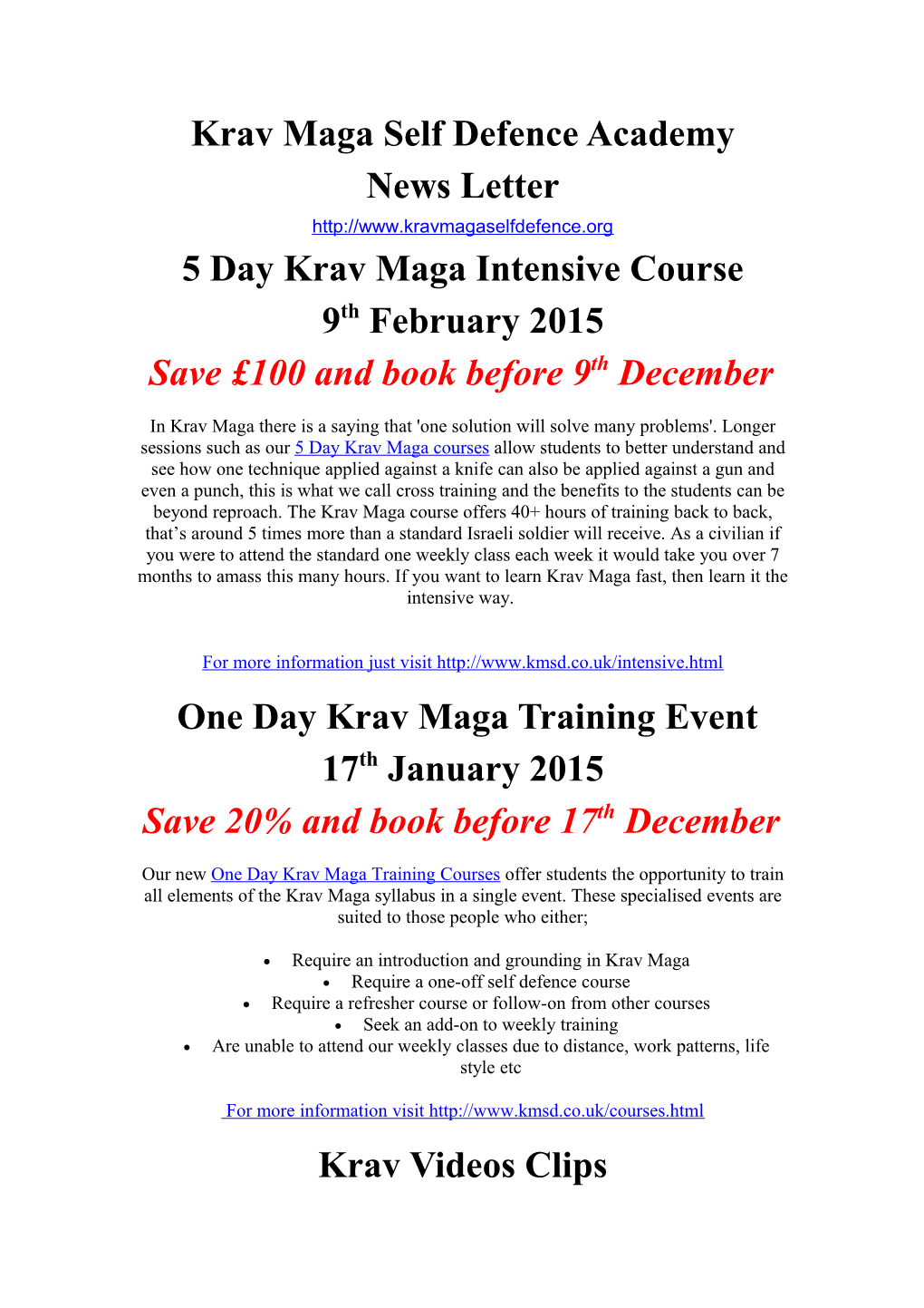 Krav Maga Self Defence Academy