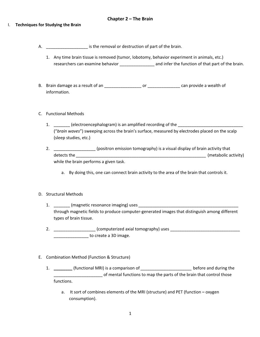 Chapter 2 the Brain