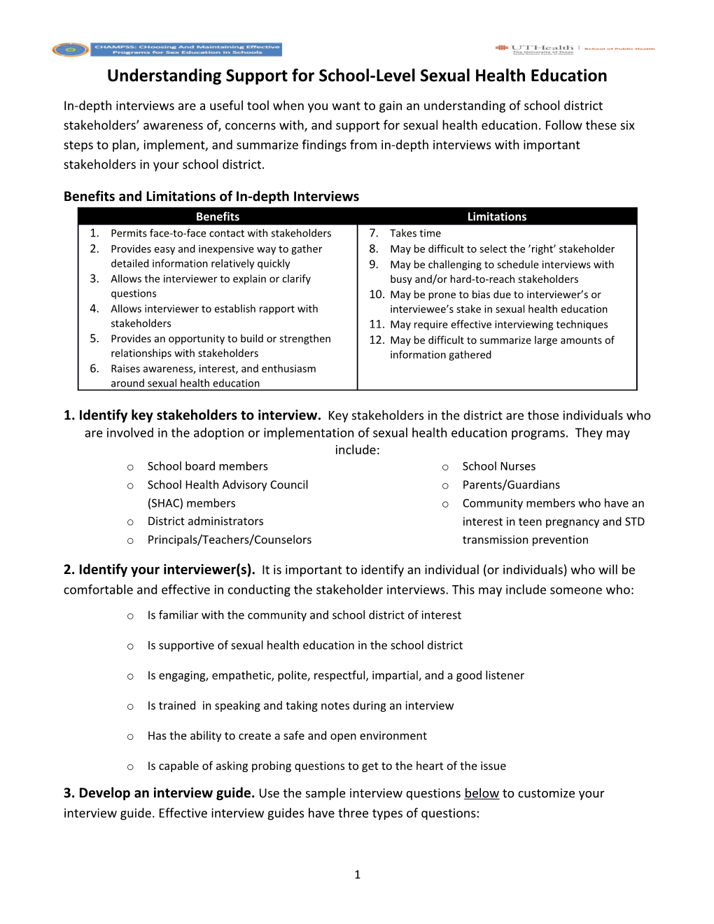 Understanding Support for School-Level Sexual Health Education