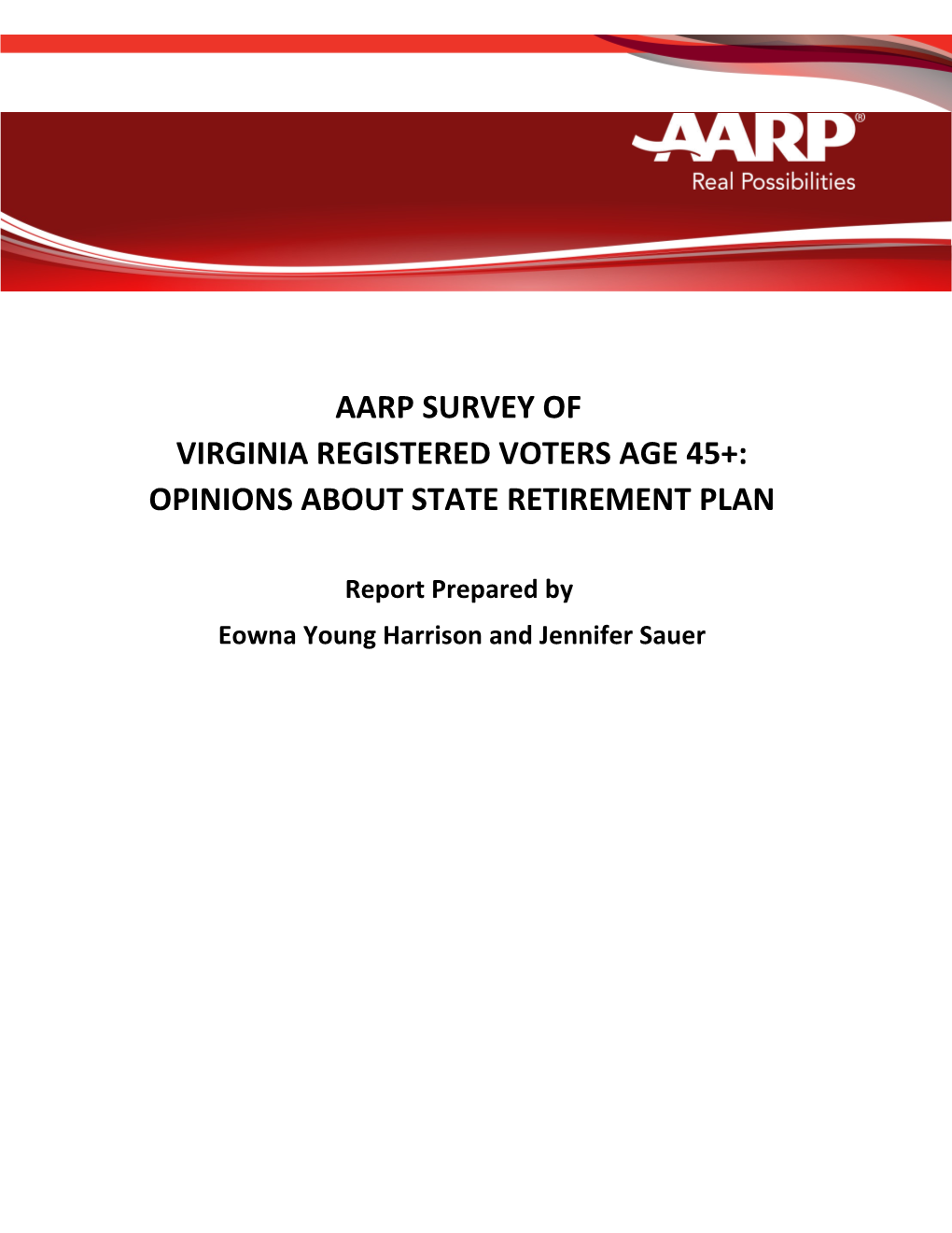 Virginia Registered Voters Age 45+