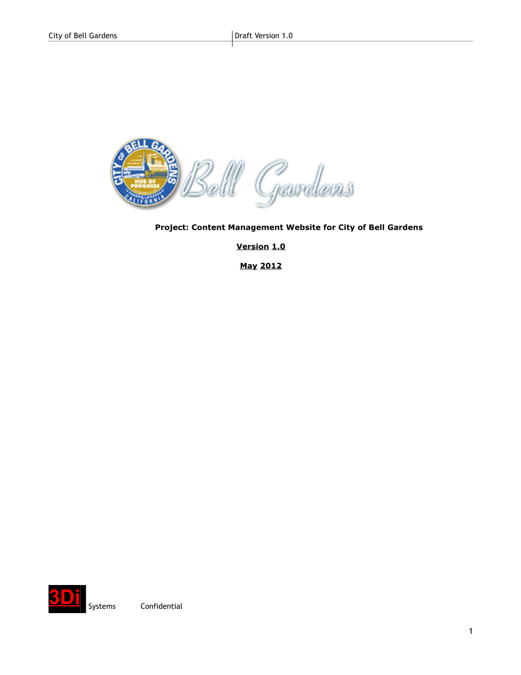 Project:Content Management Website Forcity of Bell Gardens