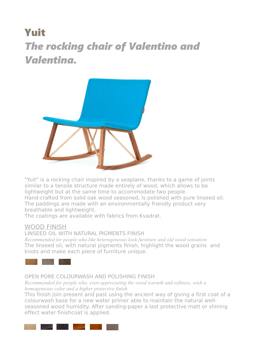 The Rocking Chair of Valentino and Valentina