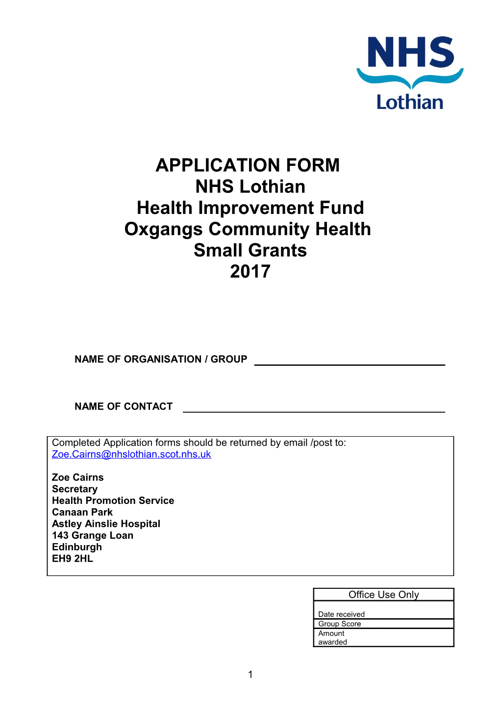 West Lothian Community Health Network