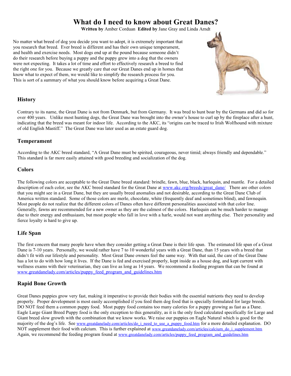 What Do I Need to Know About Great Danes?