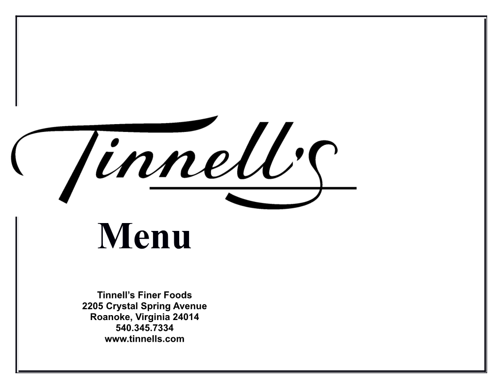 Tinnell S Finer Foods