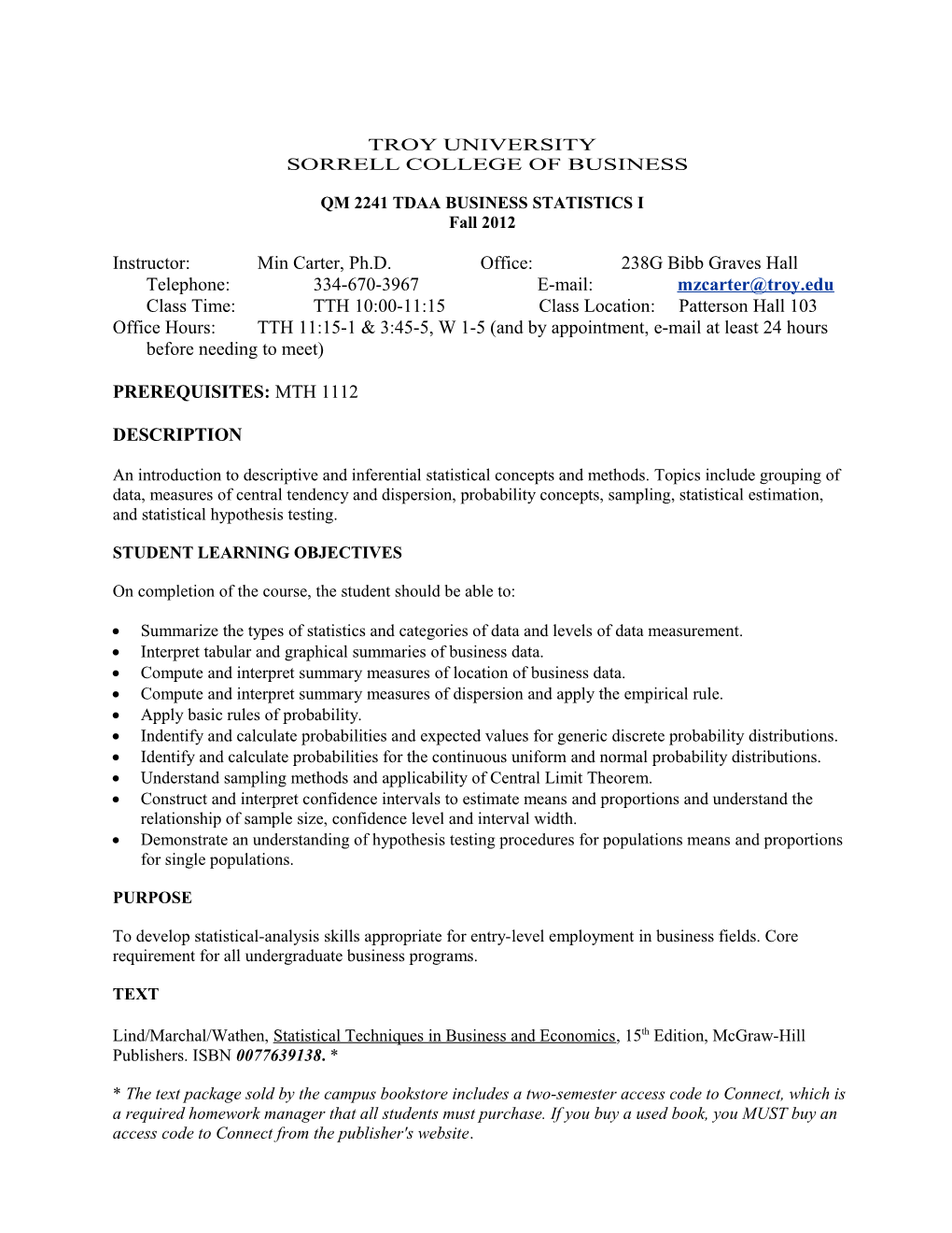 Qm 2241 Tdaa Business Statistics I