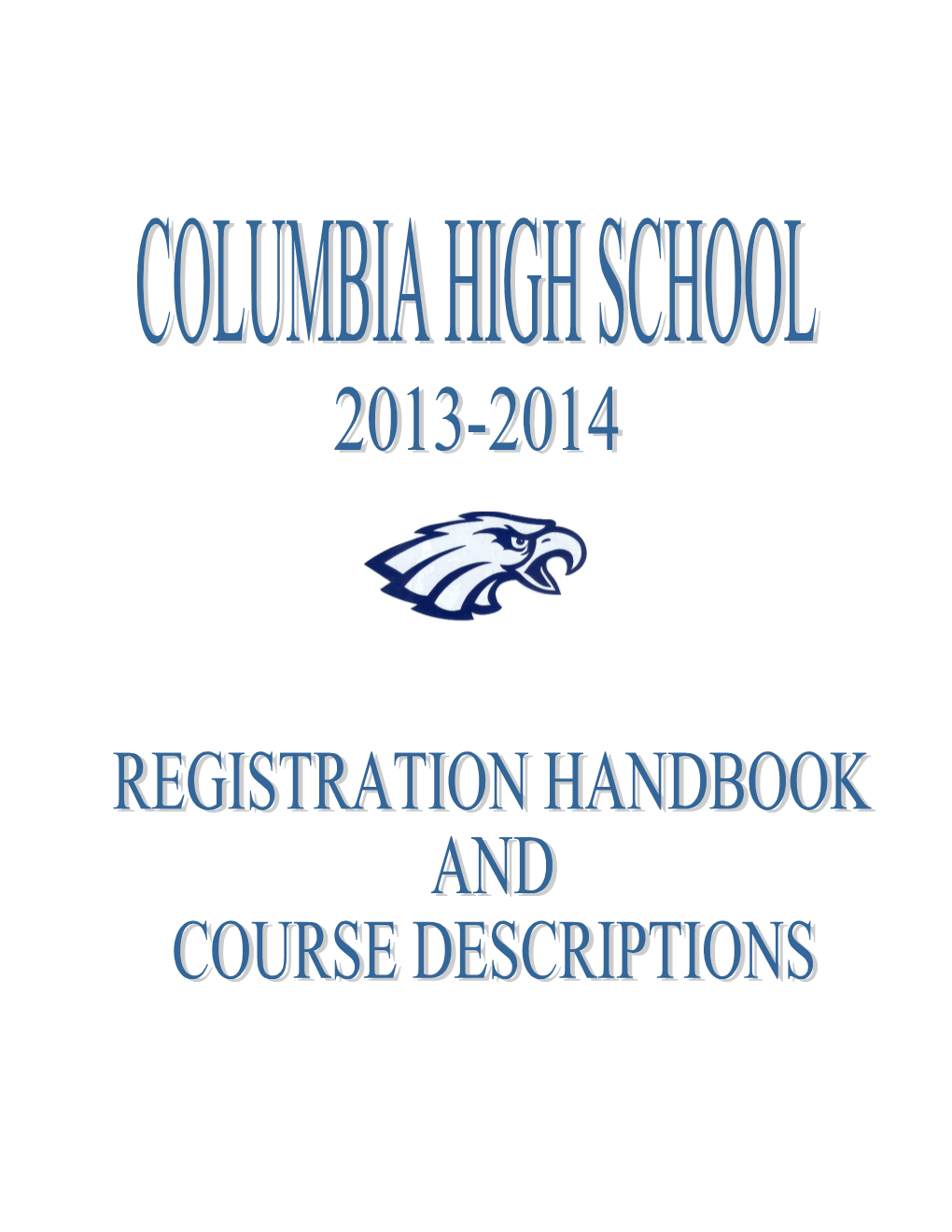 Registration Handbook & Course Descriptions