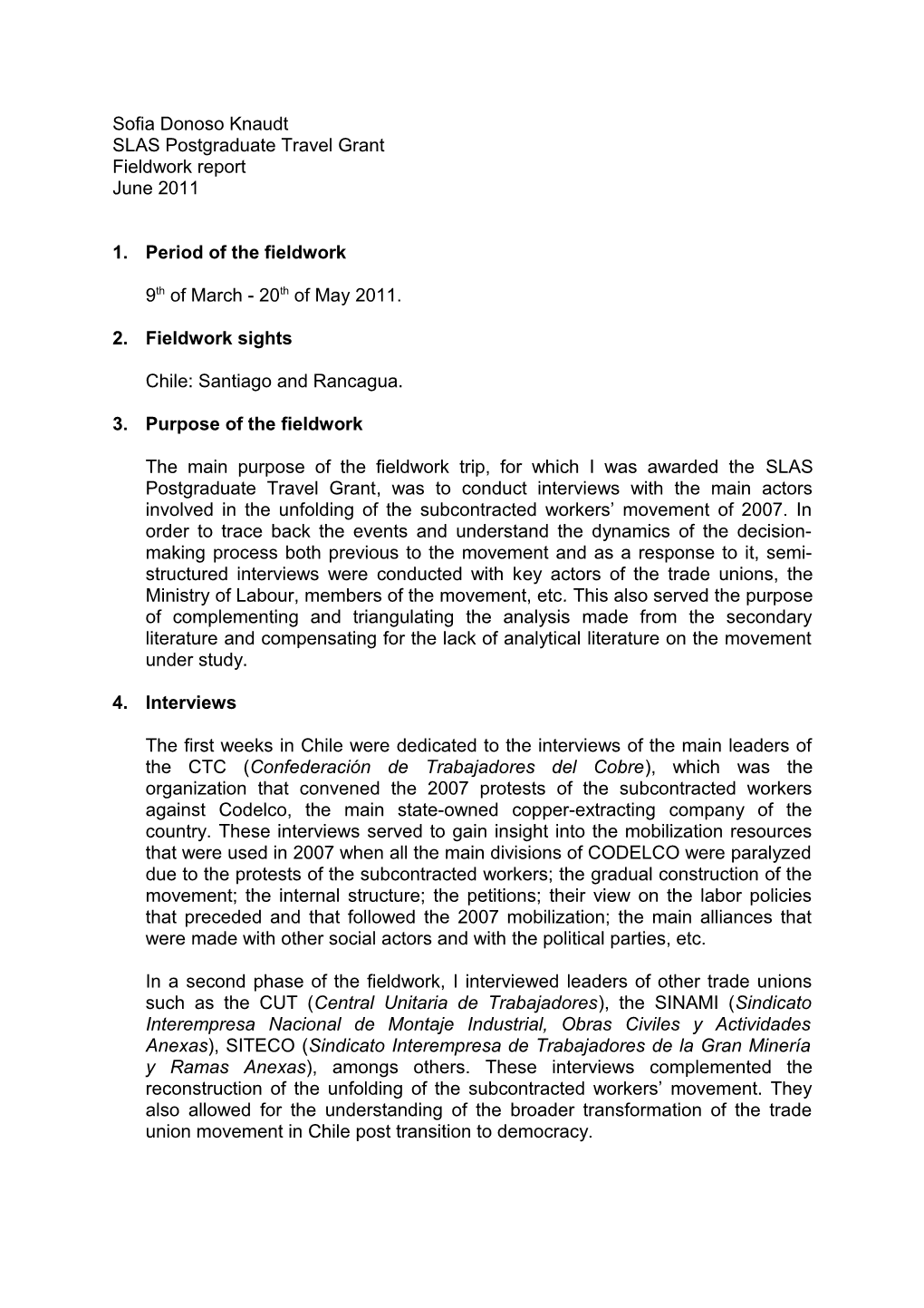 SLAS Postgraduate Travel Grant