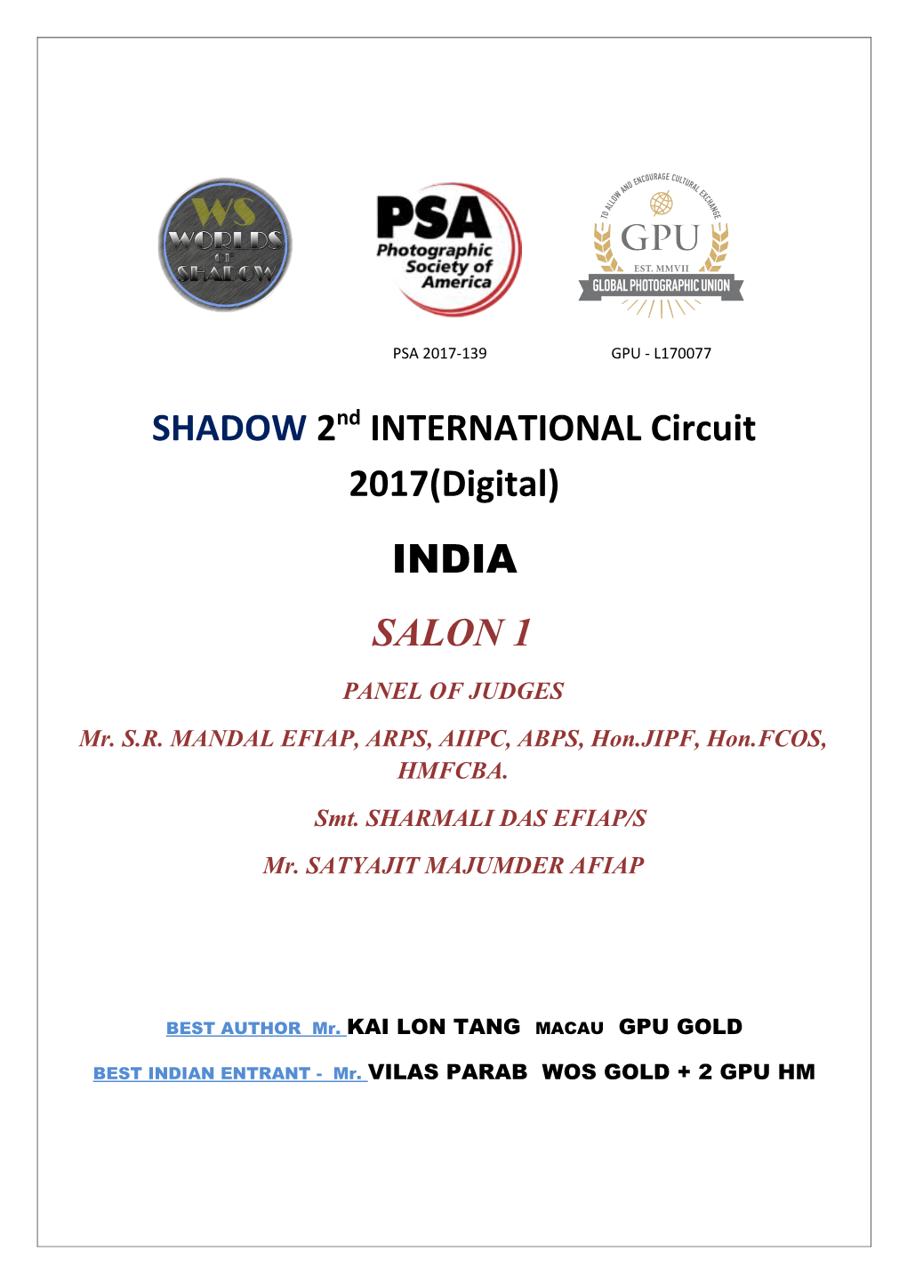Shadow2nd INTERNATIONAL Circuit 2017(Digital)
