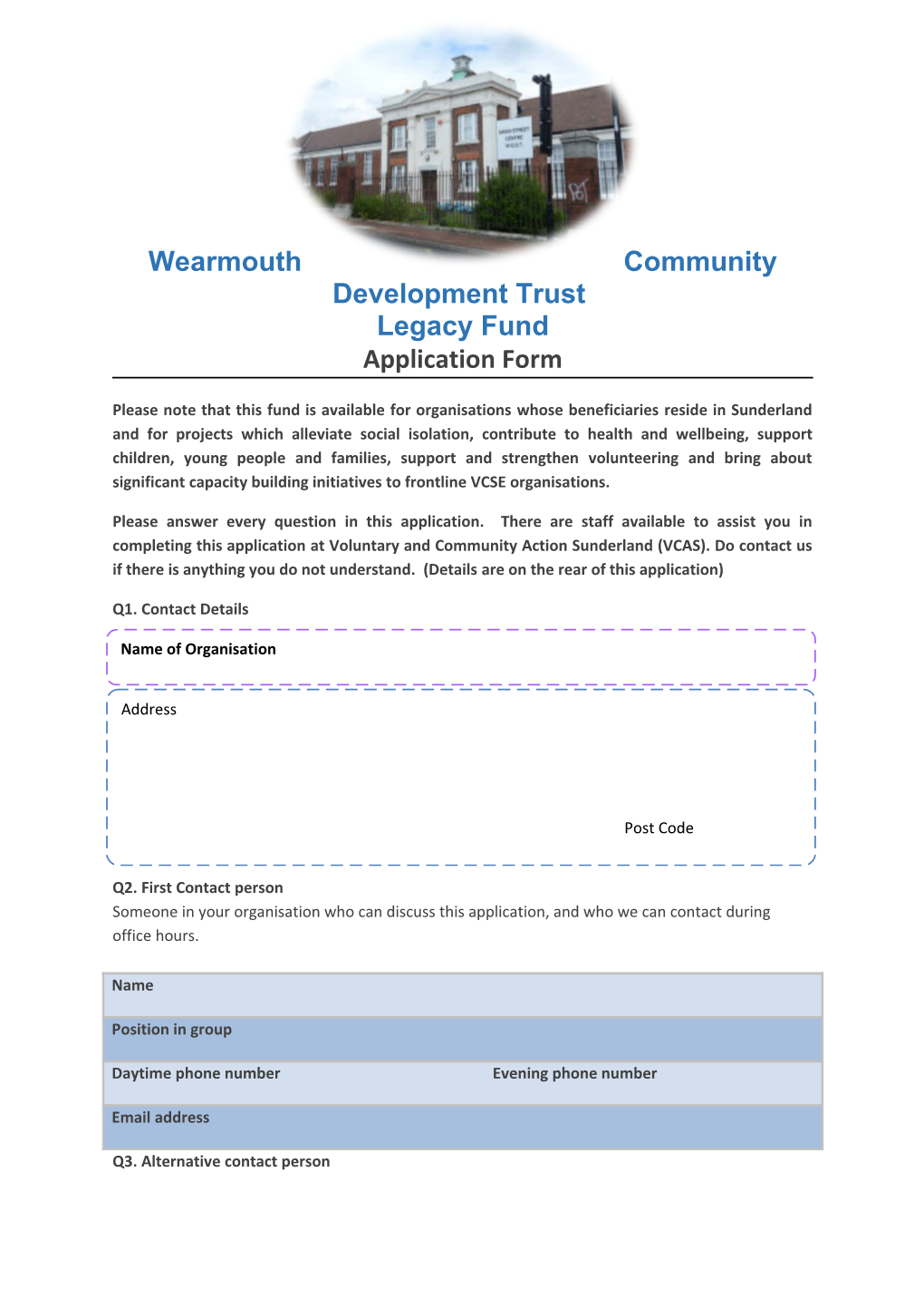 Wearmouth Community Development Trust