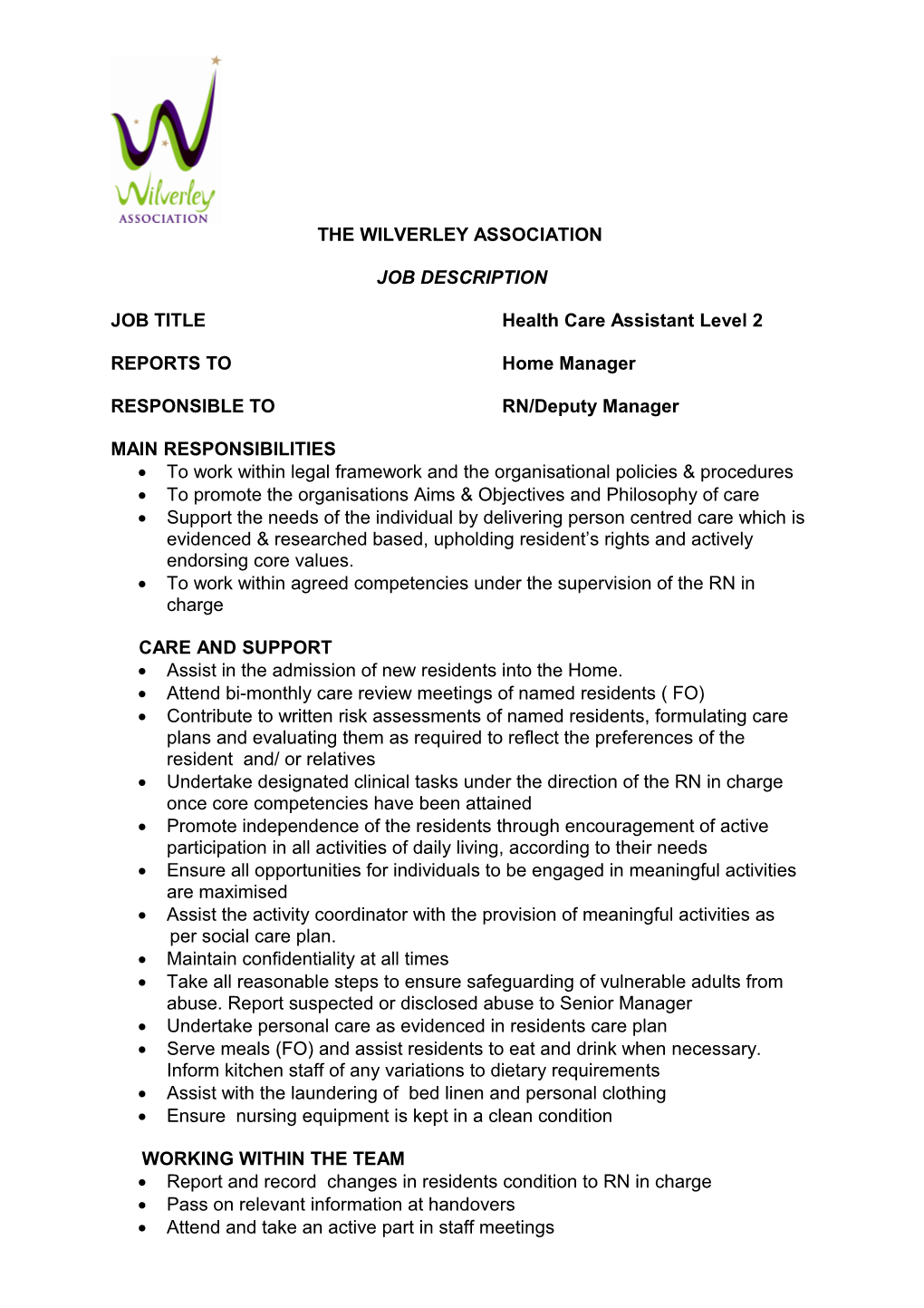 The Wilverley Association Limited