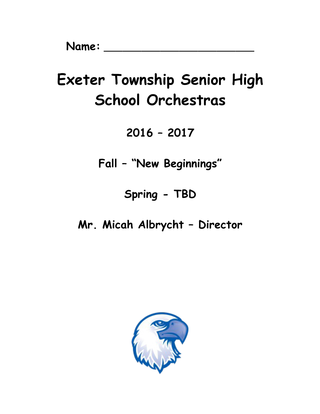 Exeter Township Senior High School Orchestras