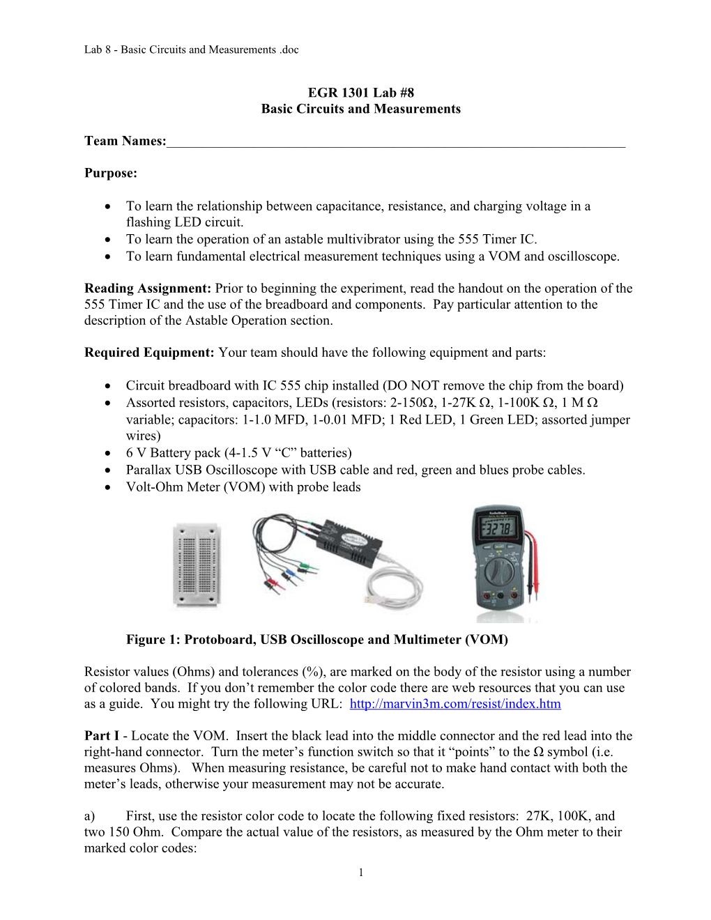 Basic Circuits and Measurements