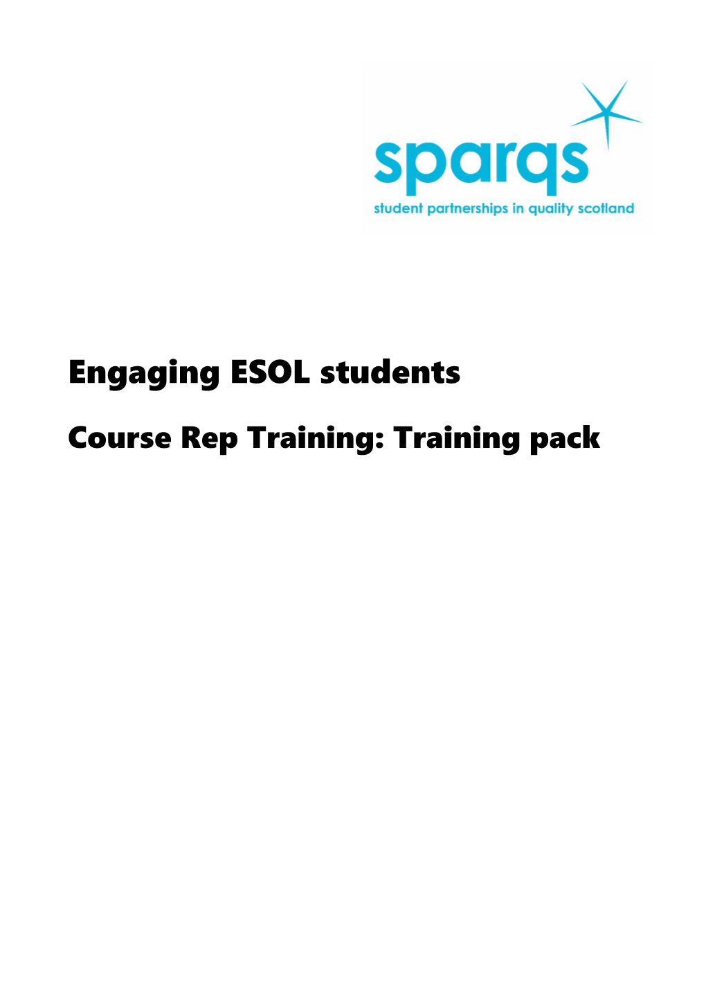 Course Rep Training: Training Pack