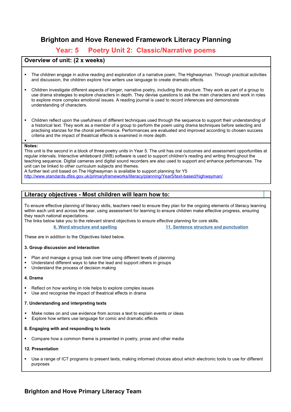 Renewed Framework Literacy Planning