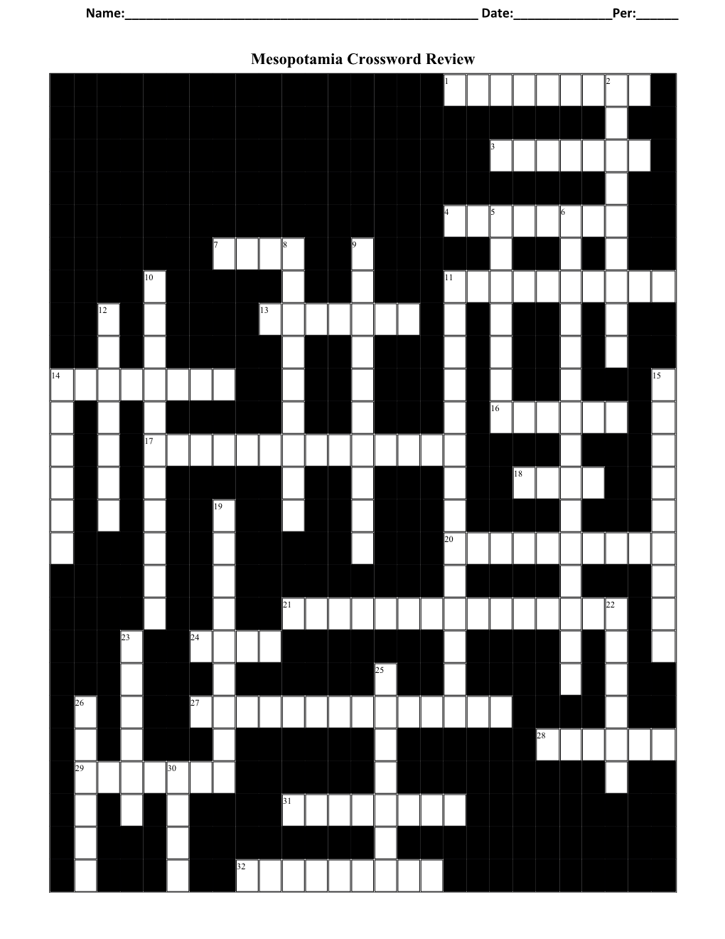 Mesopotamia Crossword Review