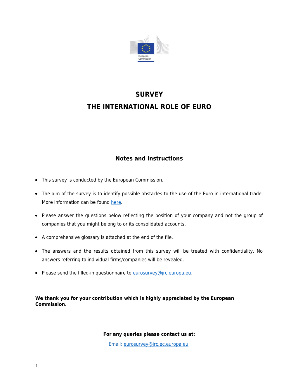 The International Role of Euro