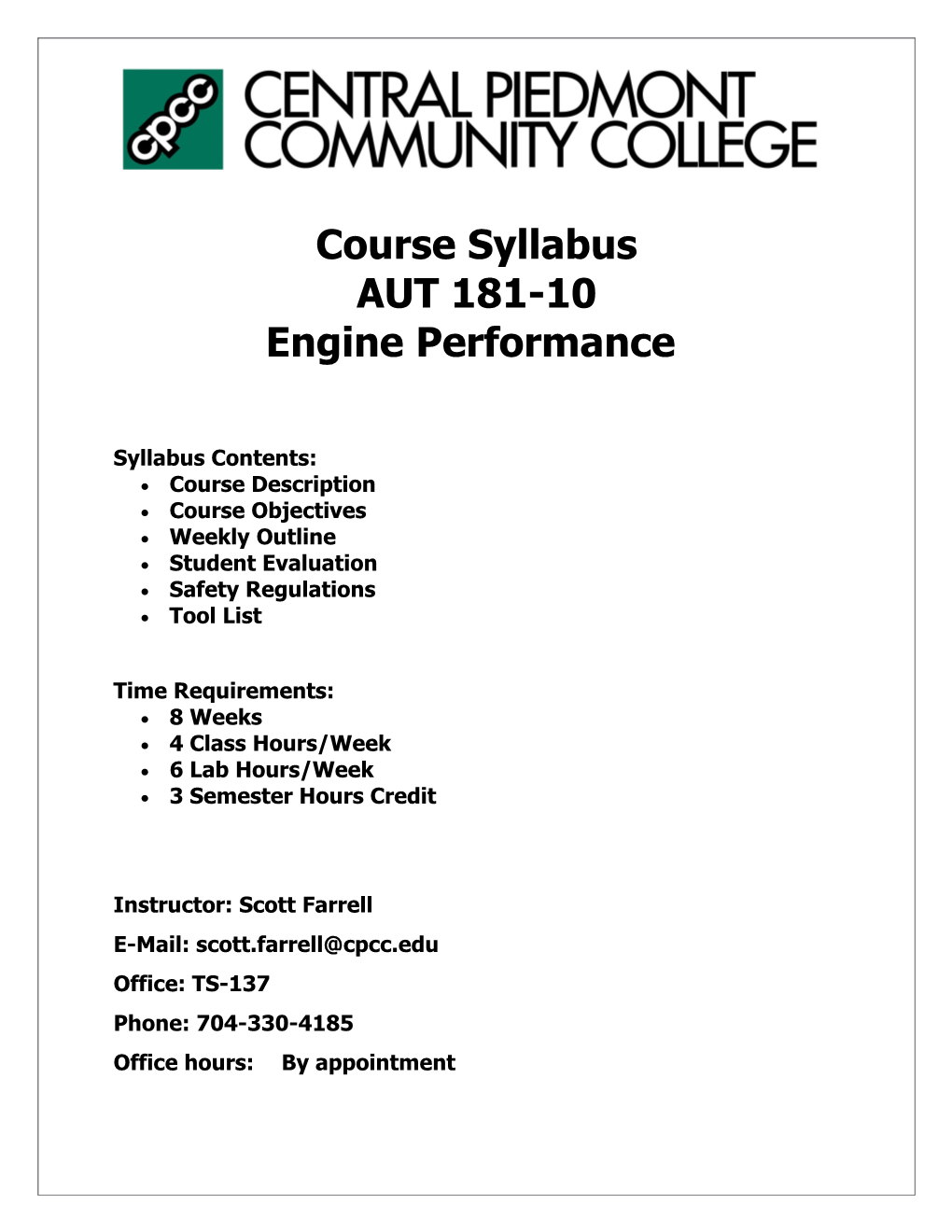 Engine Performance