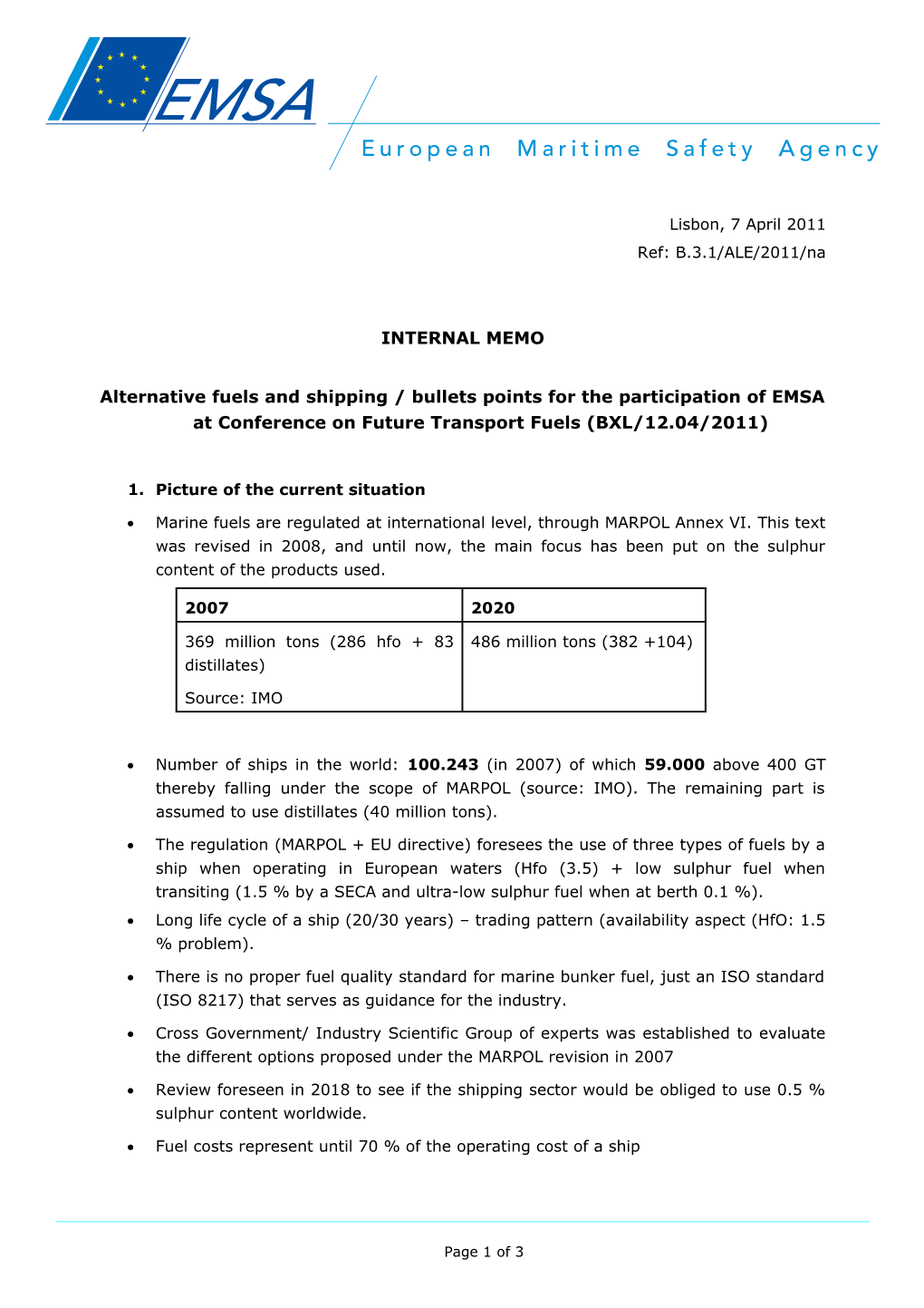 EMSA Note Template