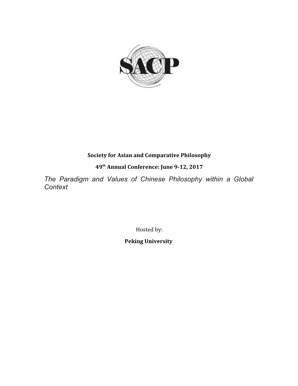 Society for Asian and Comparative Philosophy