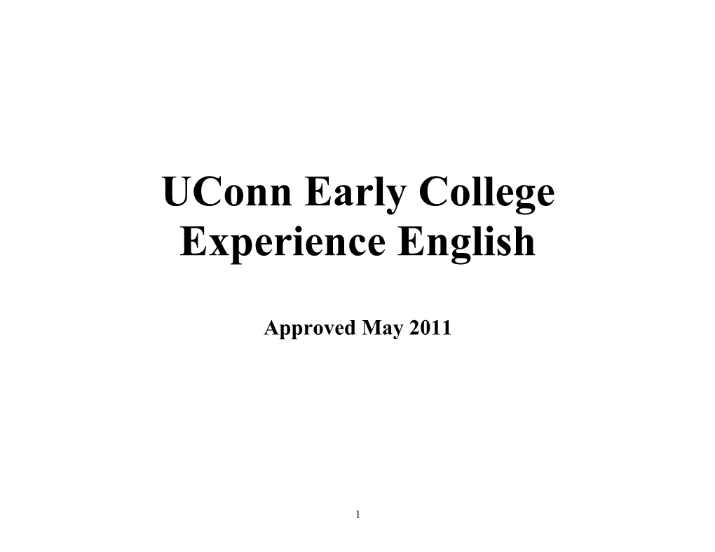 Uconn Early College Experience 12