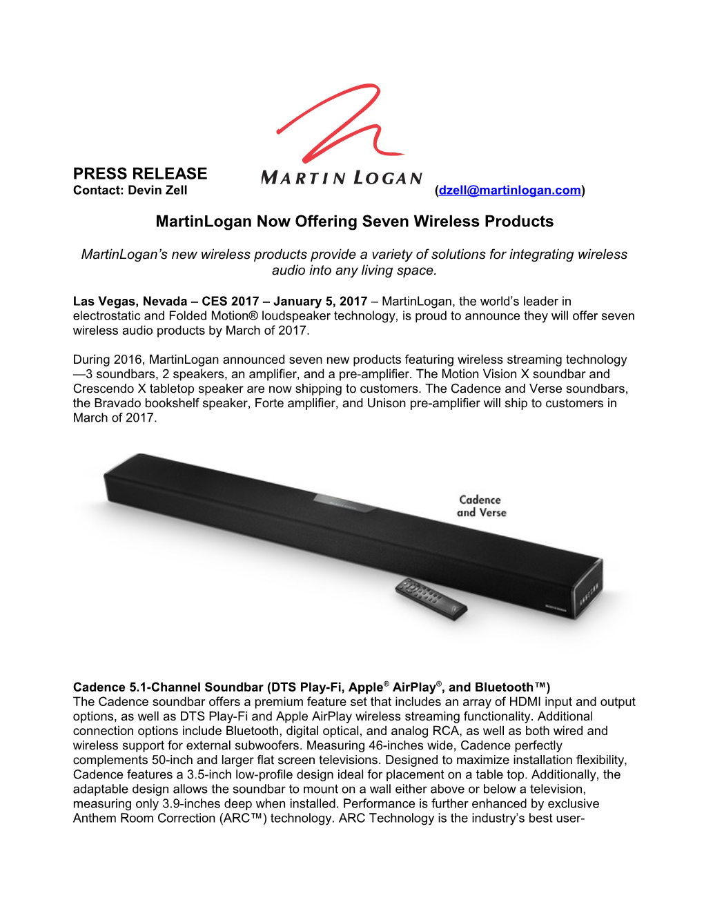 Martinlogan Now Offering Seven Wireless Products