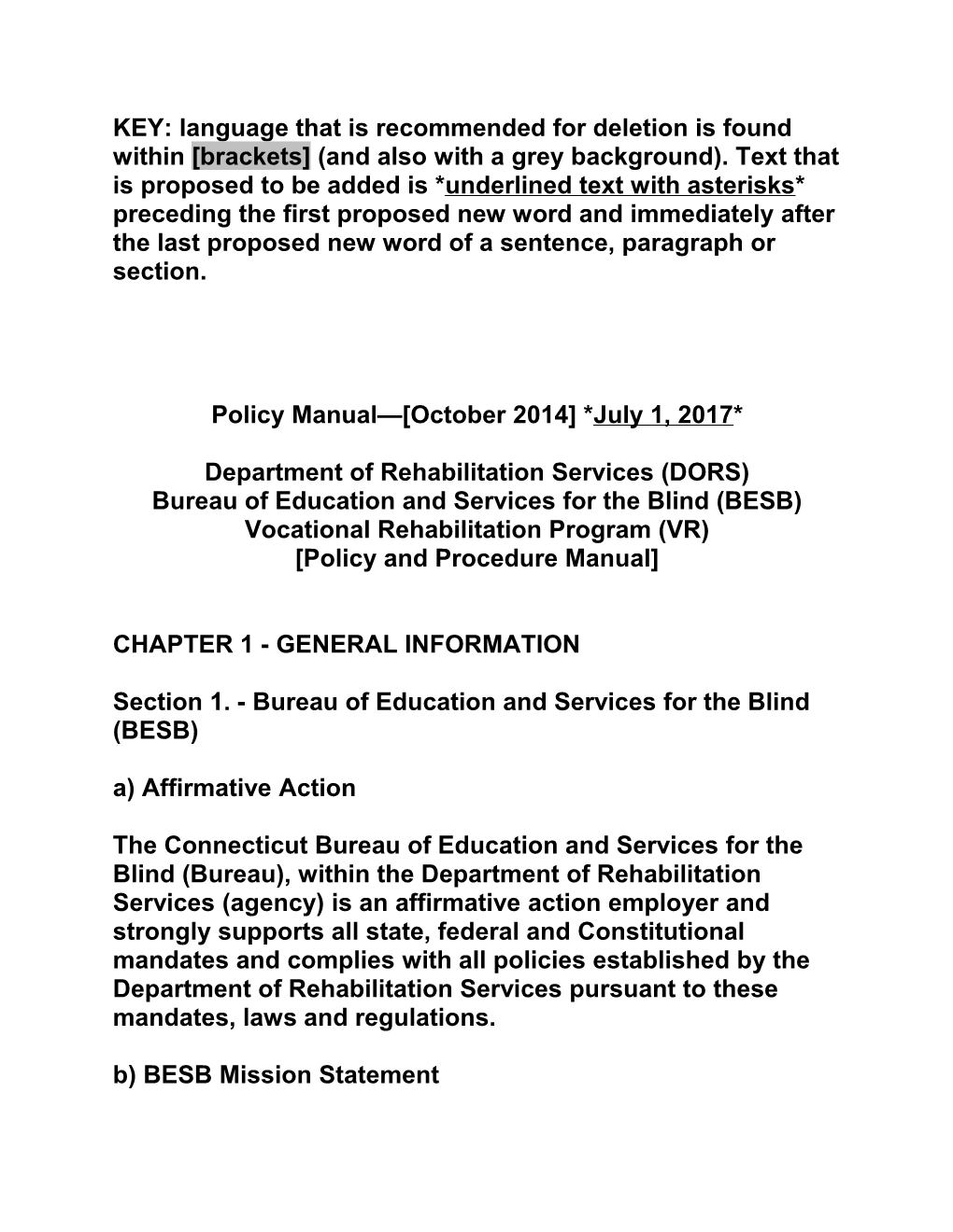 Department of Rehabilitation Services (DORS)
