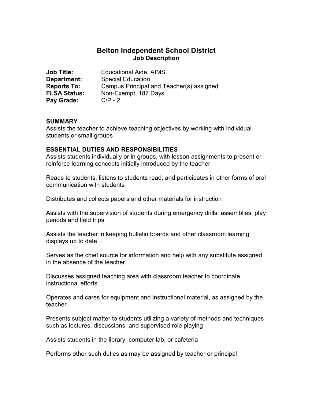 Belton Independent School District
