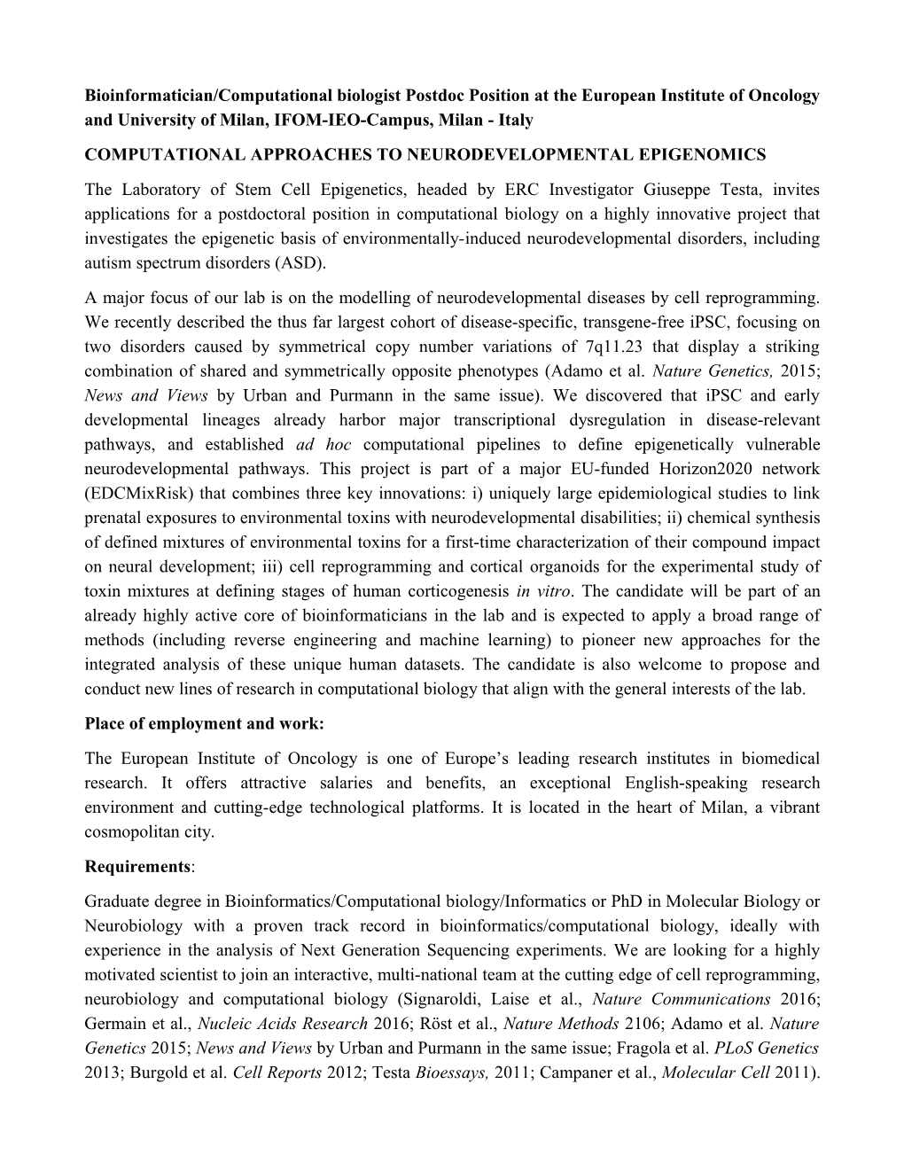 Computational Approaches to Neurodevelopmental Epigenomics