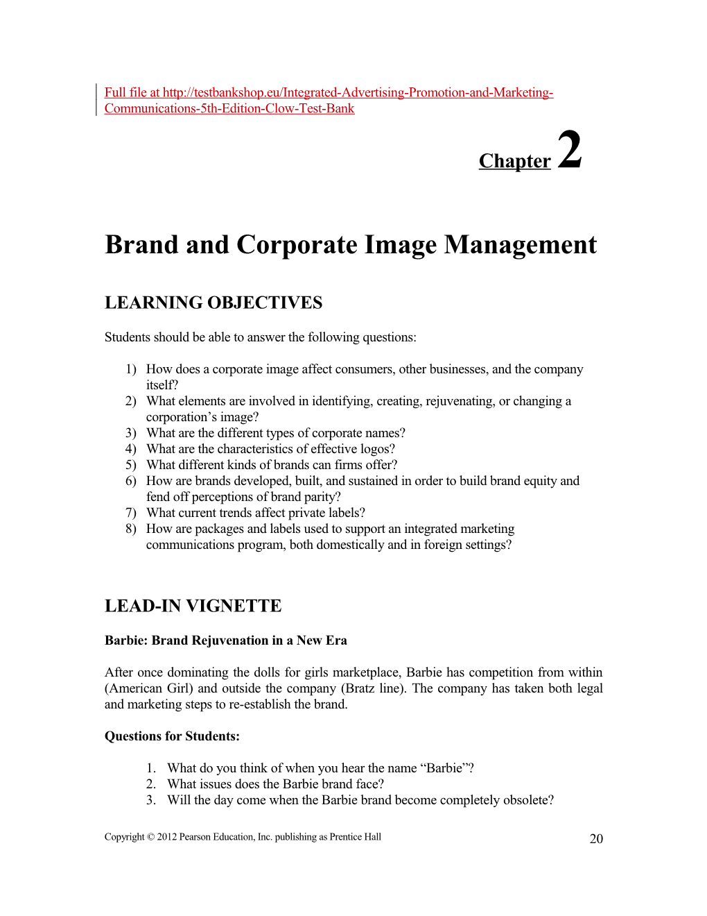 Brand and Corporate Image Management