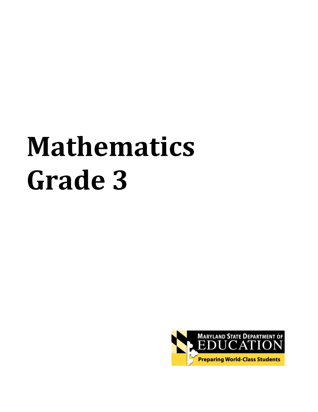 Mathematics Grade 3