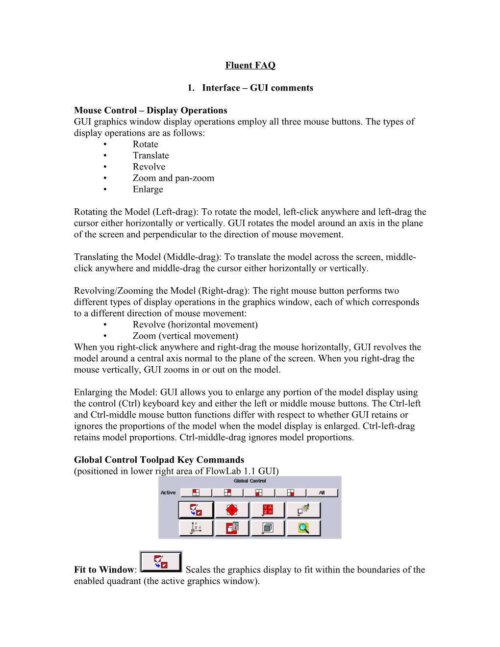 Mouse Control Display Operations