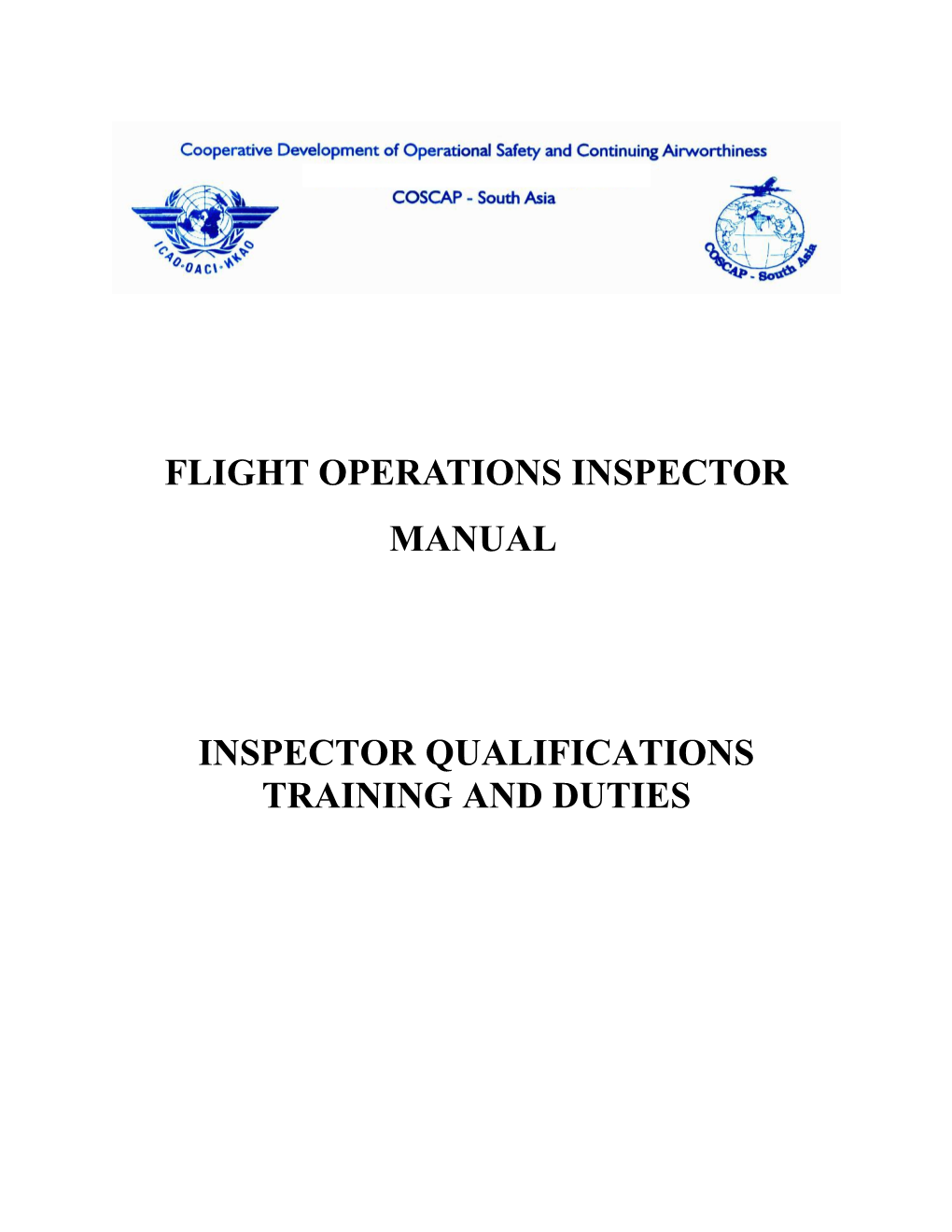 Flight Operations Inspectors