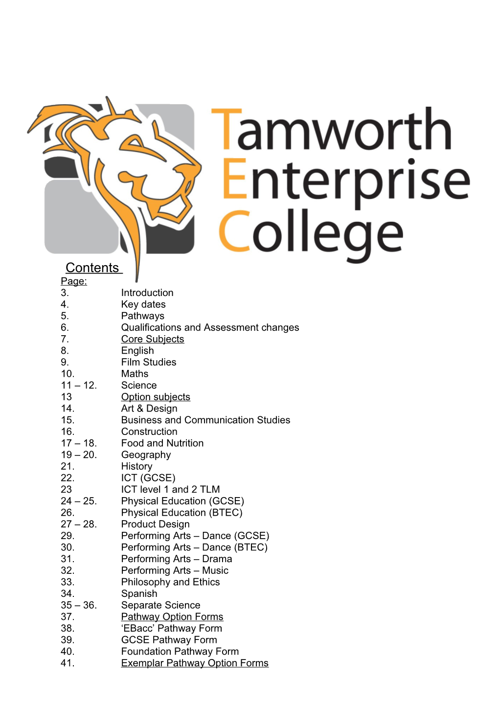 6.Qualifications and Assessment Changes