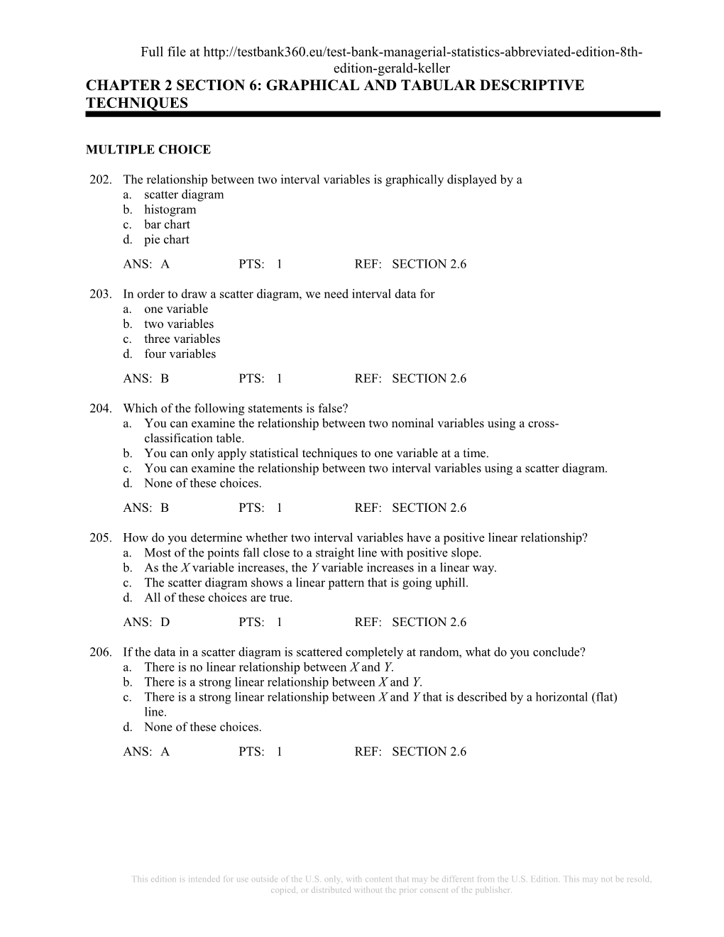 Chapter 2 Section 6: Graphical and Tabular Descriptive Techniques