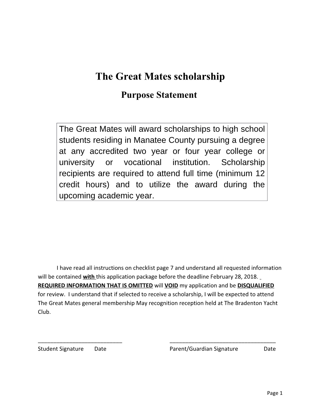 The Great Matesscholarship