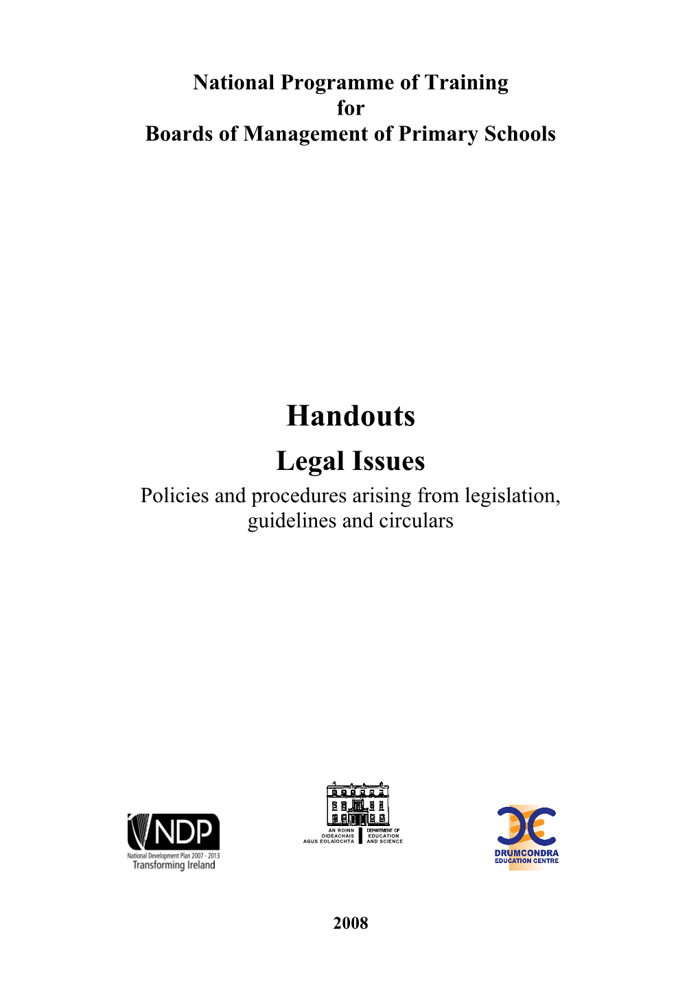 Handout of Slides: Legal Issues