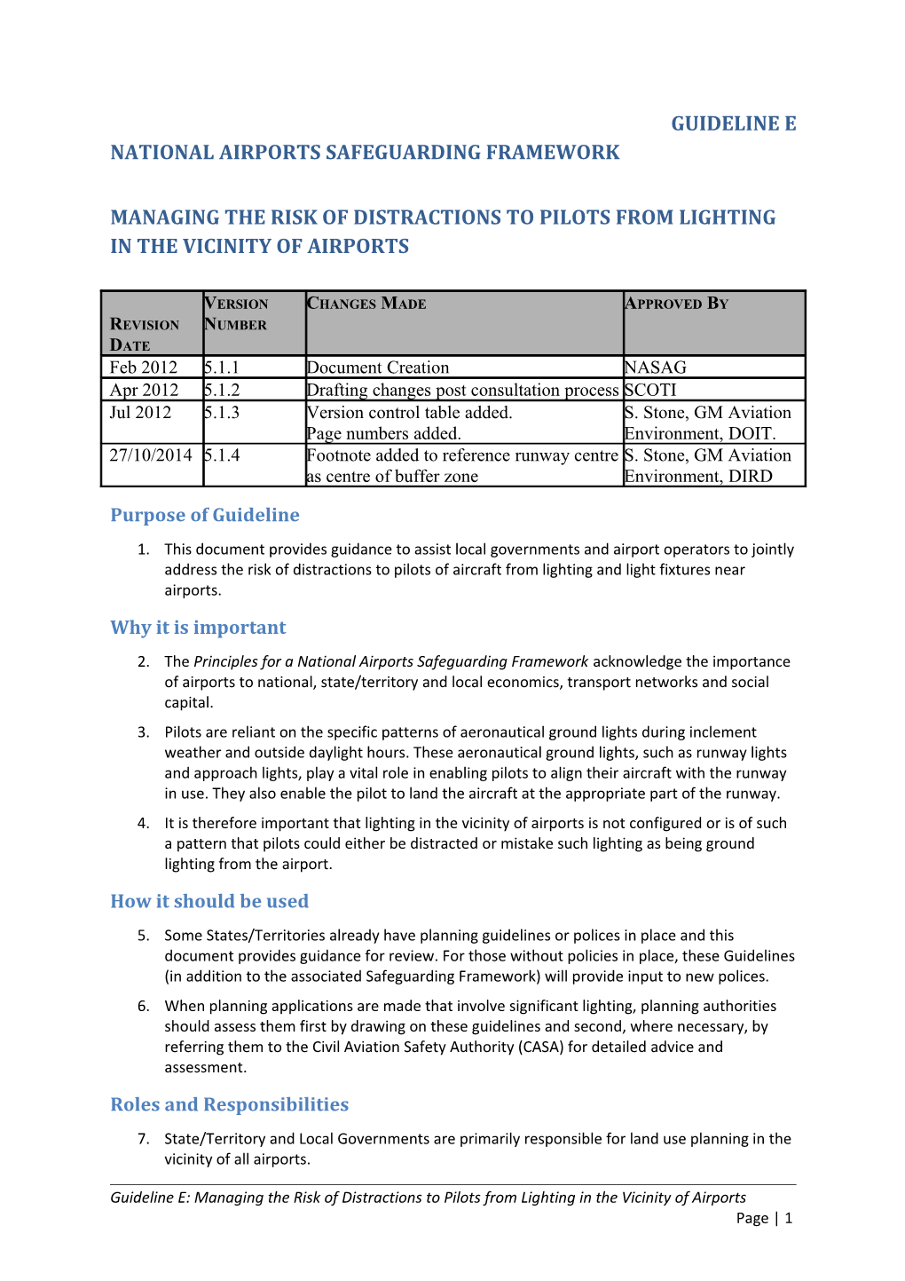 National Airports Safeguarding Framework