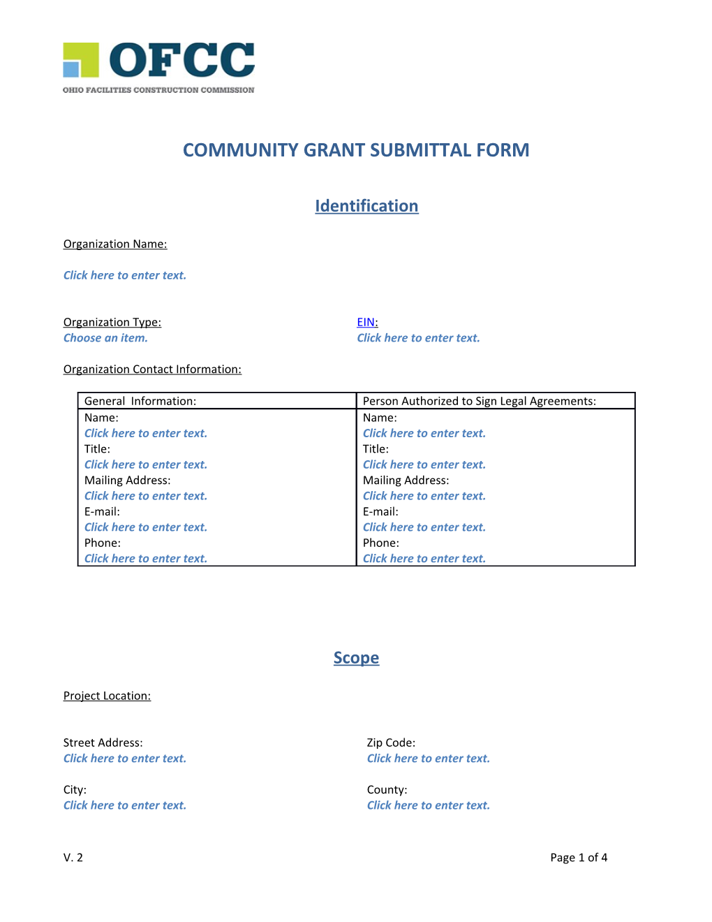 Community Grantsubmittalform