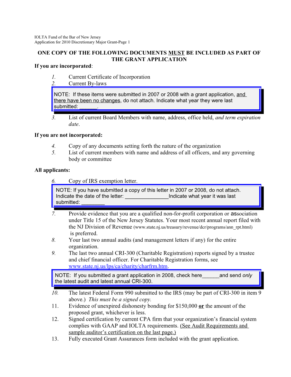 IOLTA Fund of the Bar of New Jersey