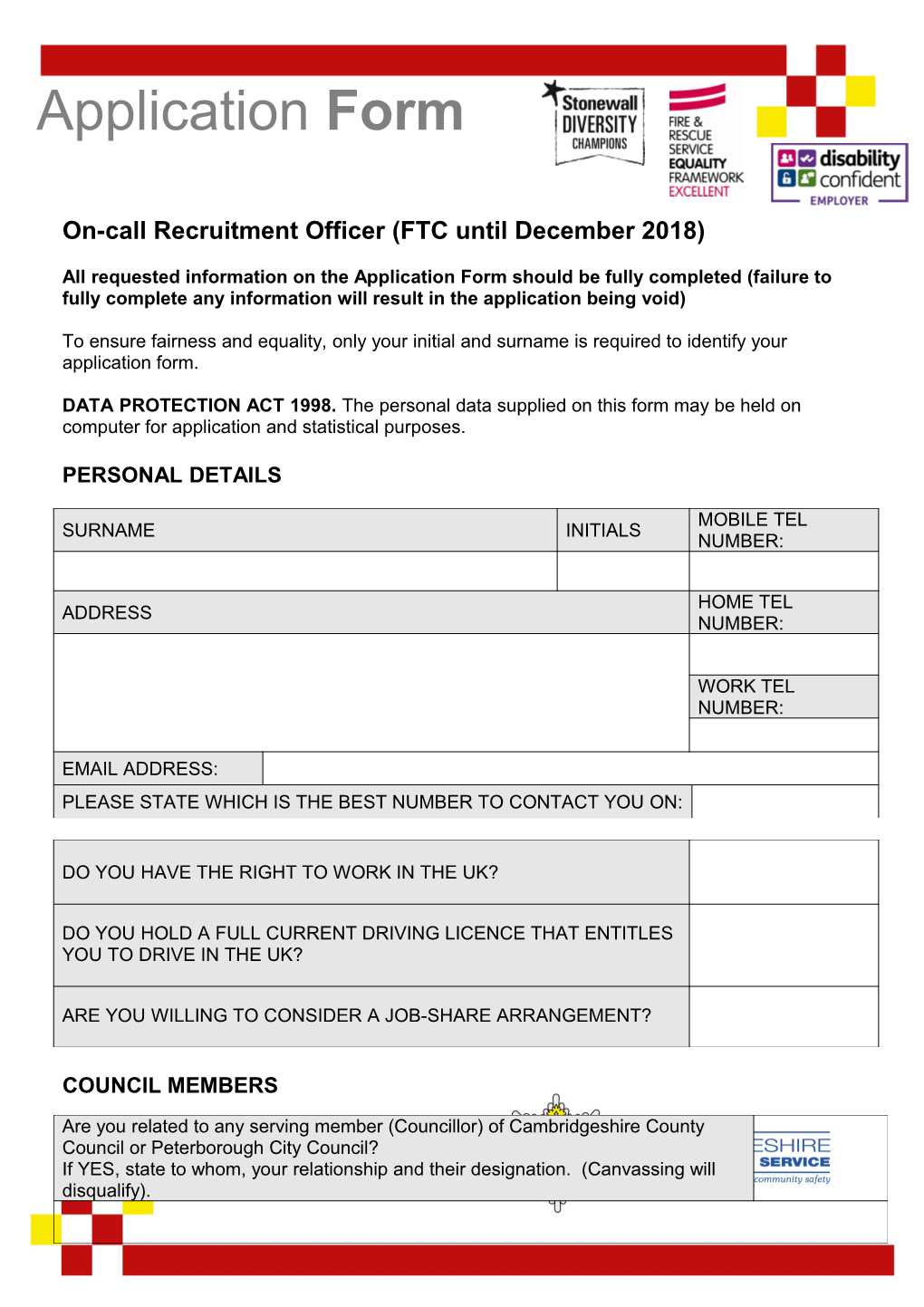 On-Call Recruitment Officer (FTC Until December 2018)