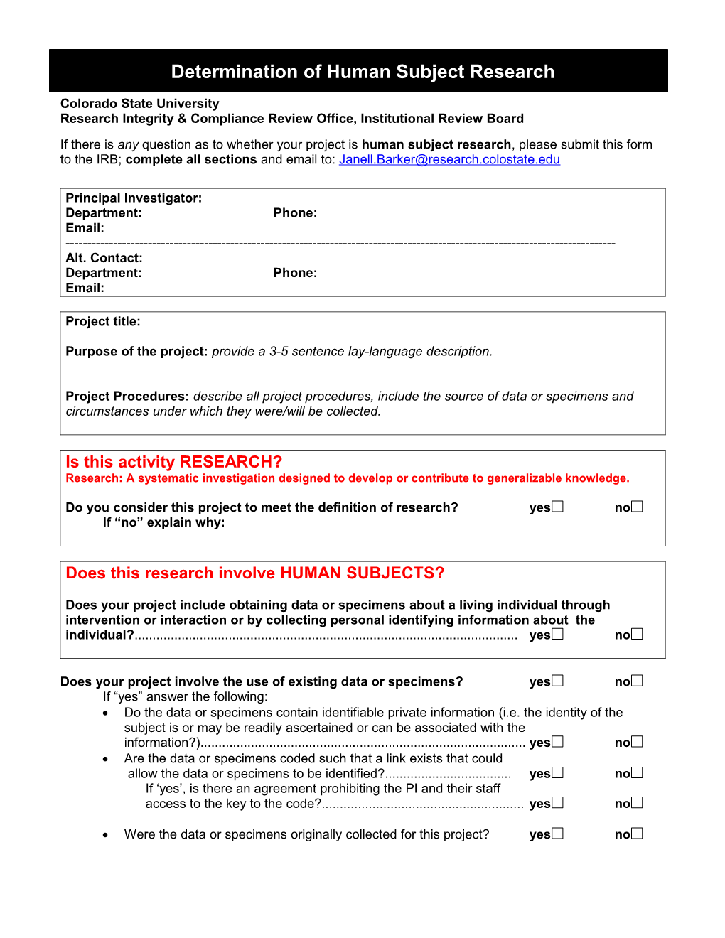 Research Integrity & Compliance Review Office, Institutional Review Board